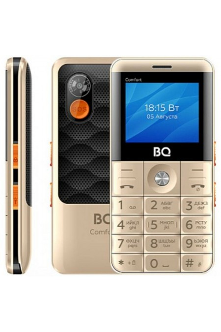 Телефон BQ 2006 Comfort Gold/Black (золотой/черный) 
