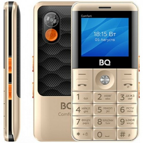Телефон BQ 2006 Comfort Gold/Black (золотой/черный) 