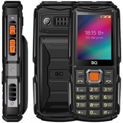 Телефон BQ 2410L Tank Power 4G Black/Gunmetal (черный/металл) 