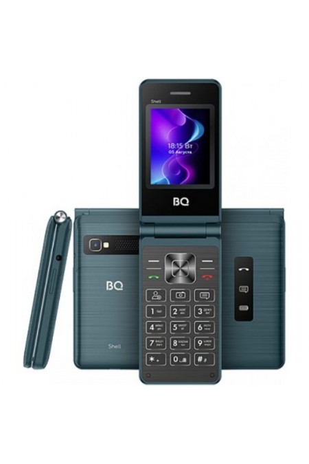 Телефон BQ 2411 Shell Blue (синий) 