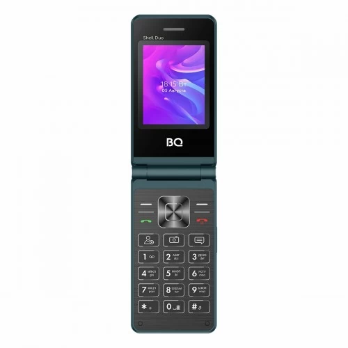 Телефон BQ 2412 Shell Duo Blue (синий) 1