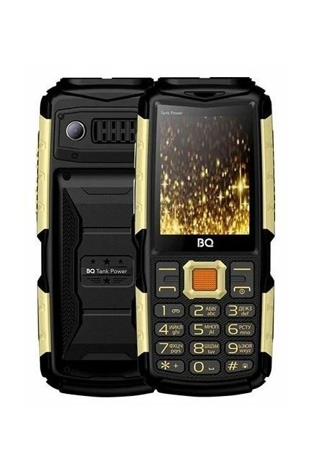 Телефон BQ 2430 Tank Power Black/Gold (черный/золотой) 