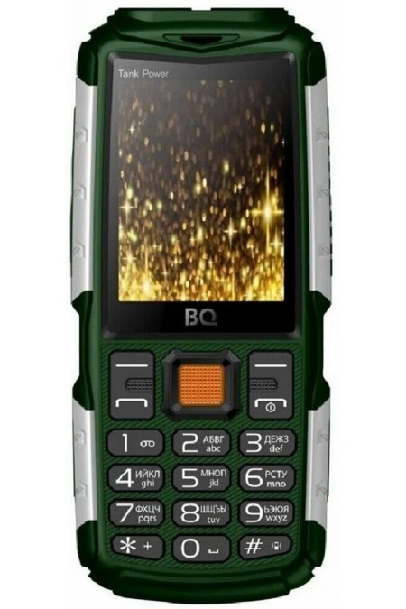 Телефон BQ 2430 Tank Power Green/Silver (зеленый/серебристый) 2