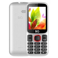 Телефон BQ 2440 Step L+ White/Red (белый/красный)