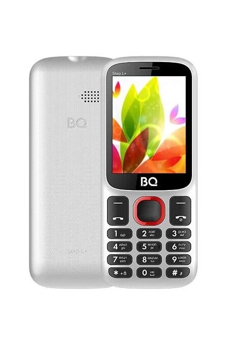 Телефон BQ 2440 Step L+ White/Red (белый/красный) 