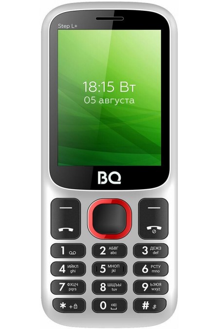 Телефон BQ 2440 Step L+ White/Red (белый/красный) 4