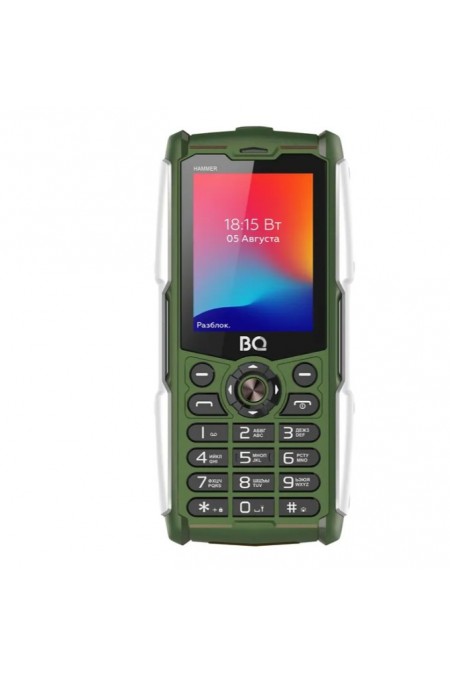 Телефон BQ 2449 Hammer Green (зеленый) 1