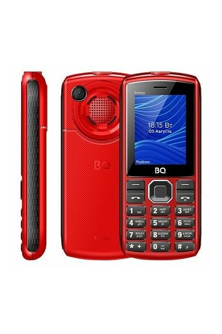 Телефон BQ 2452 Energy Black/Red (черный/красный) 