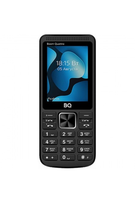 Телефон BQ 2455 Boom Quattro Black (черный) 