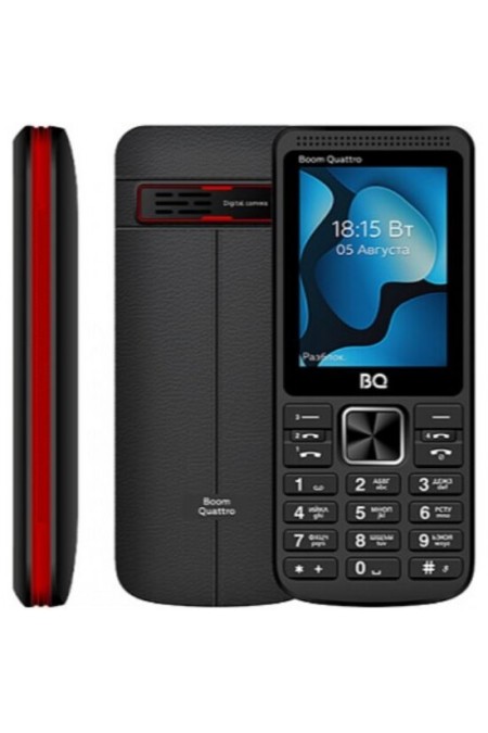Телефон BQ 2455 Boom Quattro Black (черный) 1