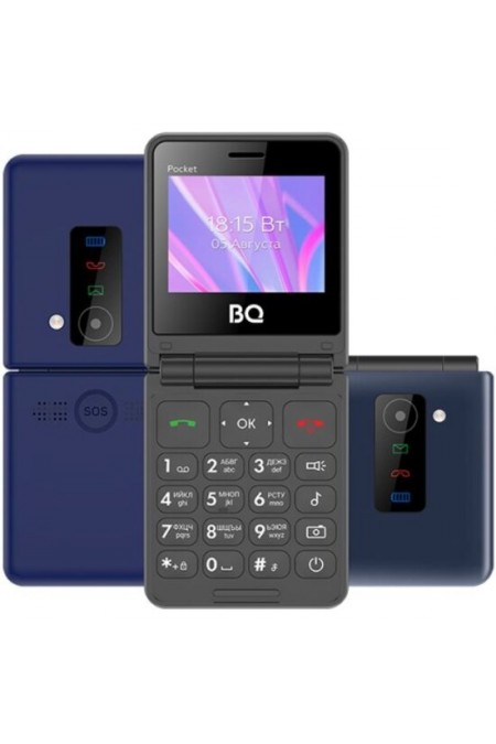 Телефон BQ 2456 Pocket Dark Blue (темно-синий) 