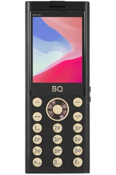 Телефон BQ 2458 Barrel L Black/Gold (черный/золотой) 