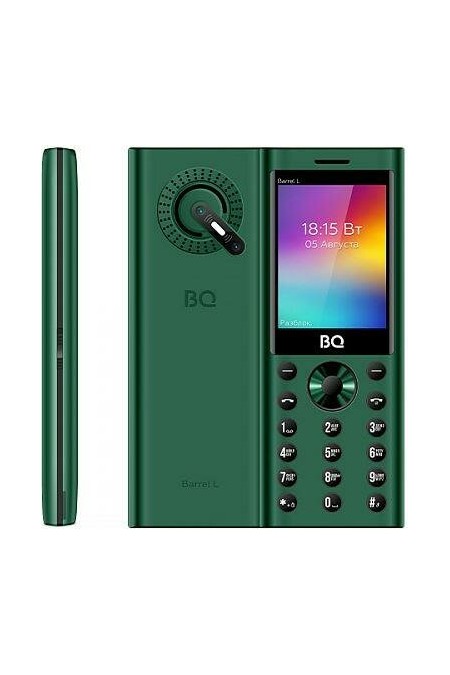 Телефон BQ 2458 Barrel L Green/Black (зеленый/черный) 