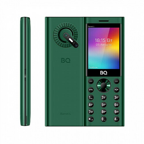 Телефон BQ 2458 Barrel L Green/Black (зеленый/черный) 8