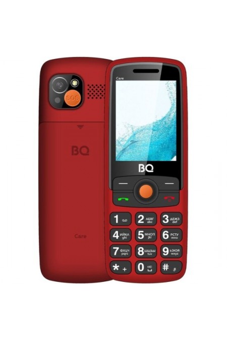 Телефон BQ 2459 Care Red (красный) 