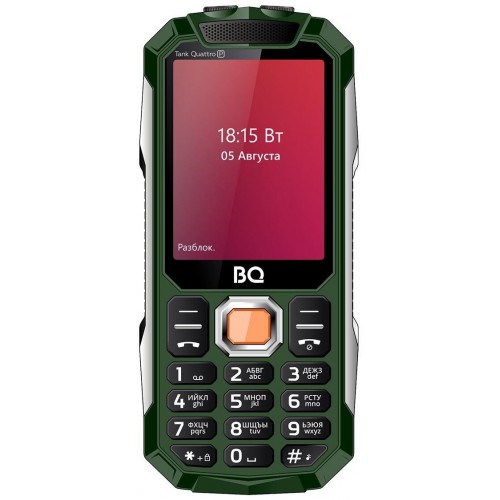 Телефон BQ 2817 Tank Quattro Power Green (зеленый) 