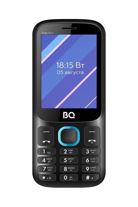 Телефон BQ 2820 Step XL+ Black/Blue (черный/синий) 
