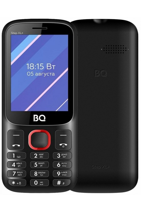 Телефон BQ 2820 Step XL+ Black/Red (черный/красный) 
