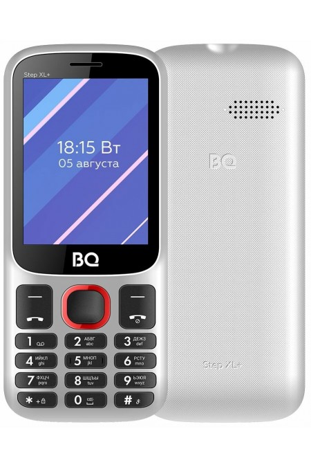 Телефон BQ 2820 Step XL+ White/Red (белый/красный) 
