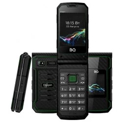Телефон BQ 2822 Dragon Black/Green (зеленый/черный)