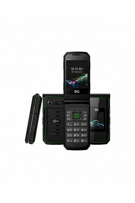 Телефон BQ 2822 Dragon Black/Green (зеленый/черный) 