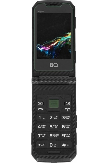 Телефон BQ 2822 Dragon Black/Green (зеленый/черный) 1