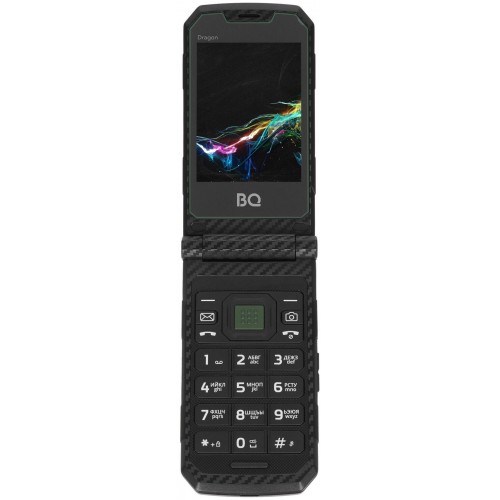 Телефон BQ 2822 Dragon Black/Green (зеленый/черный) 1