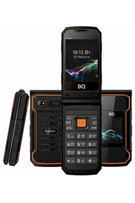 Телефон BQ 2822 Dragon Black/Orange (черный/оранжевый) 