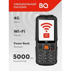 Телефон BQ 2830L Tank Connect Max Black/Gunmetal (черный/металл)