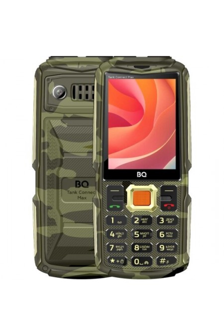 Телефон BQ 2830L Tank Connect Max Camouflage/Gold (камуфляж/золотой) 