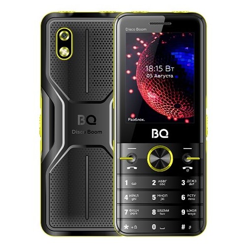 Телефон BQ 2842 Disco Boom Black/Yellow (черный/желтый) 