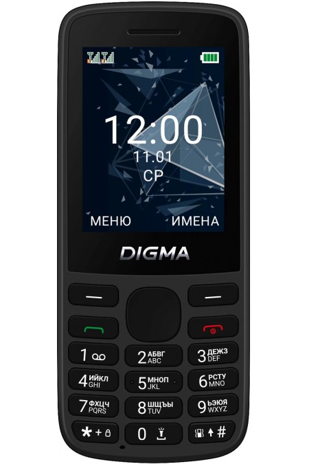 Телефон DIGMA LINX A243 Black (черный) 1