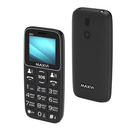 Телефон MAXVI B110 Black (черный) 1