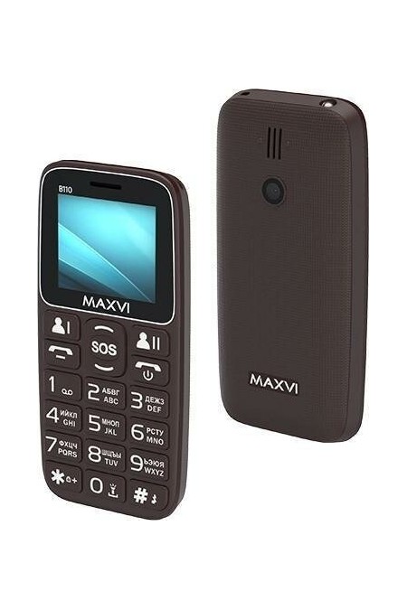 Телефон MAXVI B110 Brown (коричневый) 
