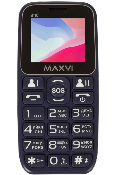Телефон MAXVI B110ds Blue (синий) 