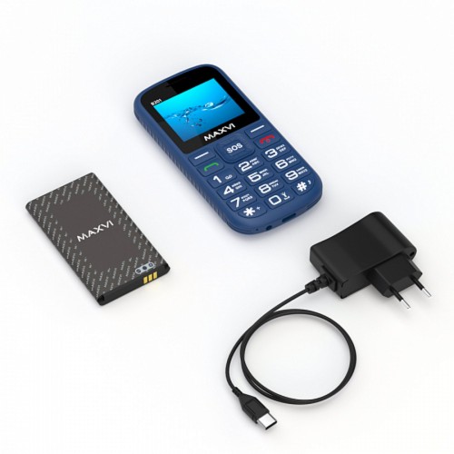 Телефон MAXVI B201 Blue (синий) 7