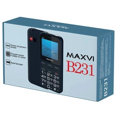 Телефон MAXVI B231 Black (черный) 9