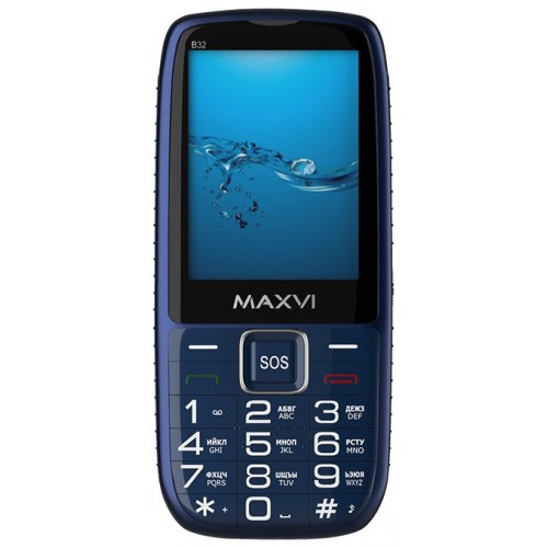 Телефон MAXVI B32 Blue (синий) 1