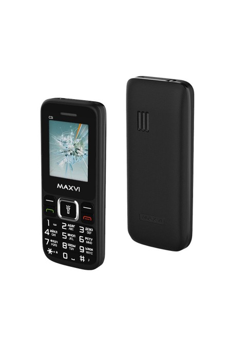 Телефон MAXVI C3i Black (черный) 