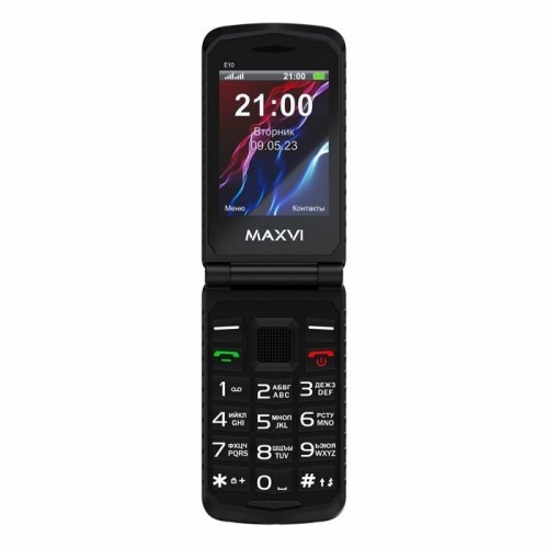 Телефон MAXVI E10 Black (черный) 1