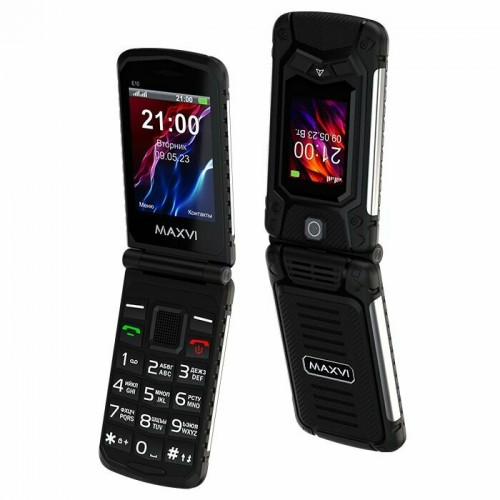 Телефон MAXVI E10 Black (черный) 