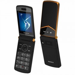Телефон MAXVI E11 Black/Gold (черный/золотой)