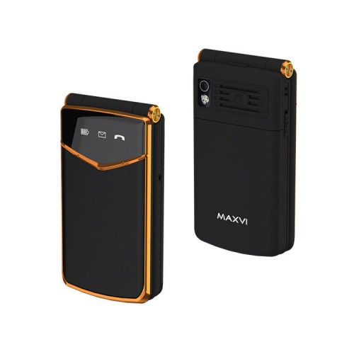 Телефон MAXVI E11 Black/Gold (черный/золотой) 1