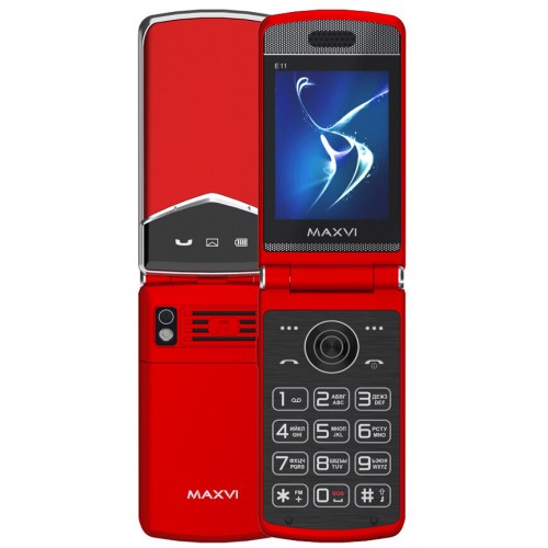 Телефон MAXVI E11 Red/Silver (красный/серебристый) 1