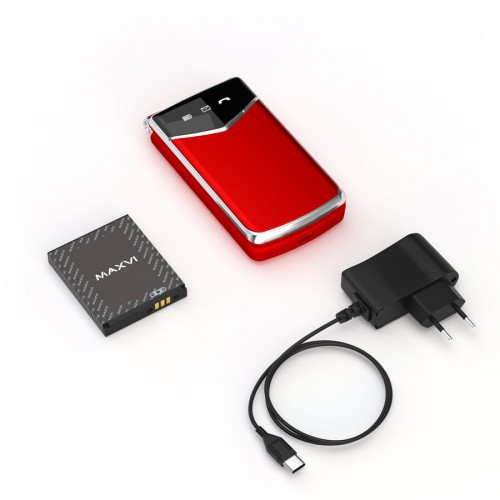 Телефон MAXVI E11 Red/Silver (красный/серебристый) 9