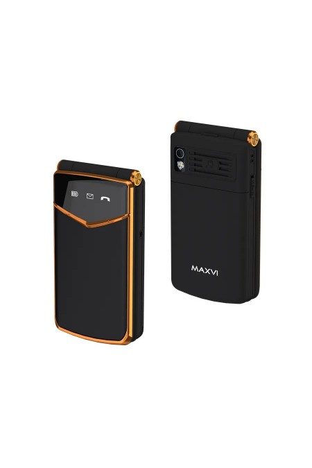 Телефон MAXVI E11ds Black/Gold (черный/золотой) 1