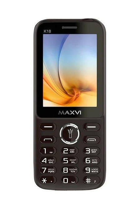 Телефон MAXVI K18 Brown (коричневый) 1