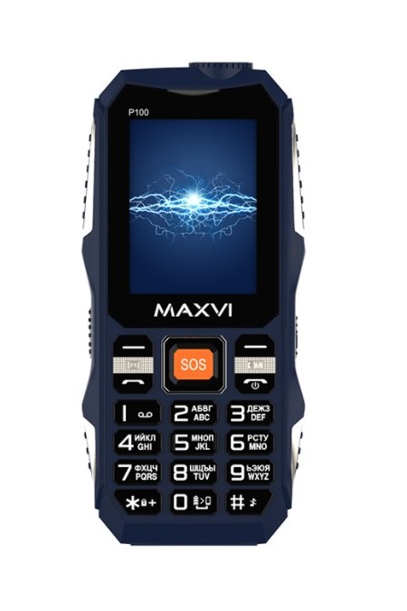 Телефон MAXVI P100 Blue (синий) 2