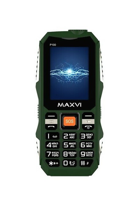Телефон MAXVI P100 Green (зеленый) 