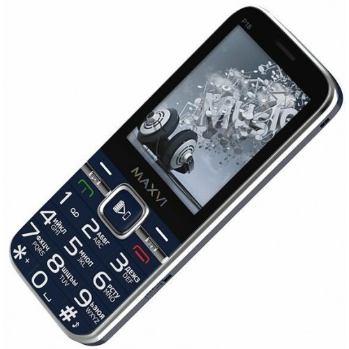 Телефон MAXVI P18i Blue (синий) 3